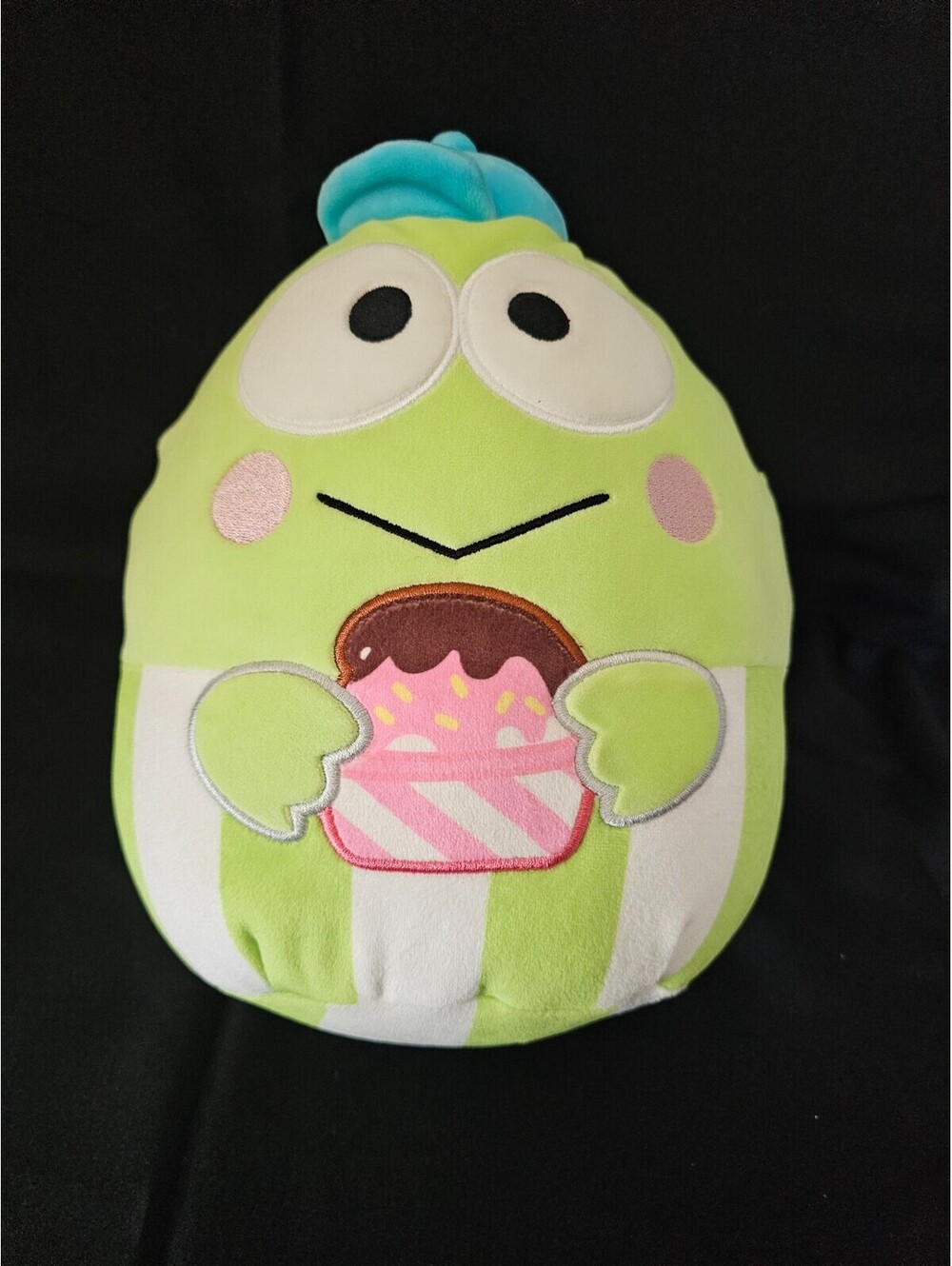 Squishmallows Hello Kitty & Friends Kerropi Frog Plush Toy Food Truck Cupcake 9"